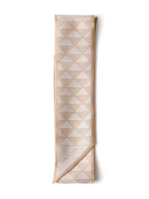 Prada mascada de seda estampada