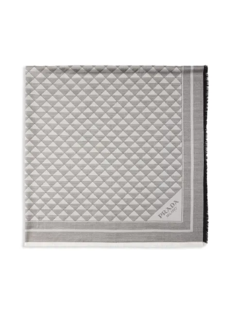Prada jacquard-logo scarf