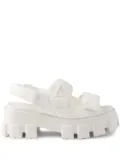 Prada 55mm Monolith sandals - White