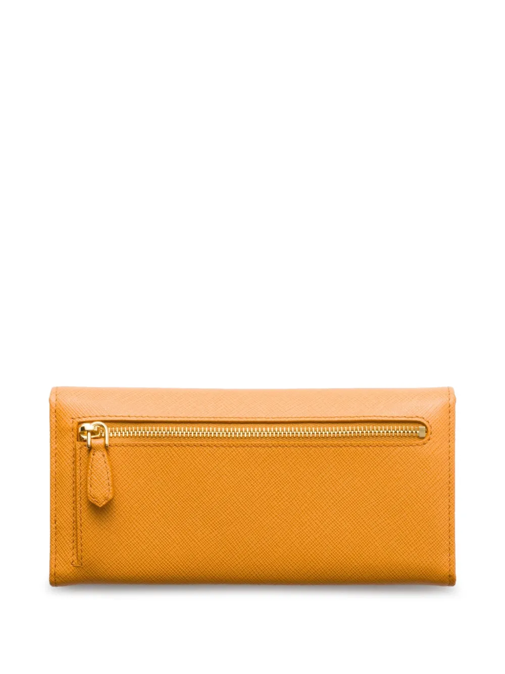 Prada Saffiano grote portemonnee - Oranje