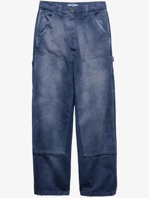 Prada Triangle-logo cargo trousers