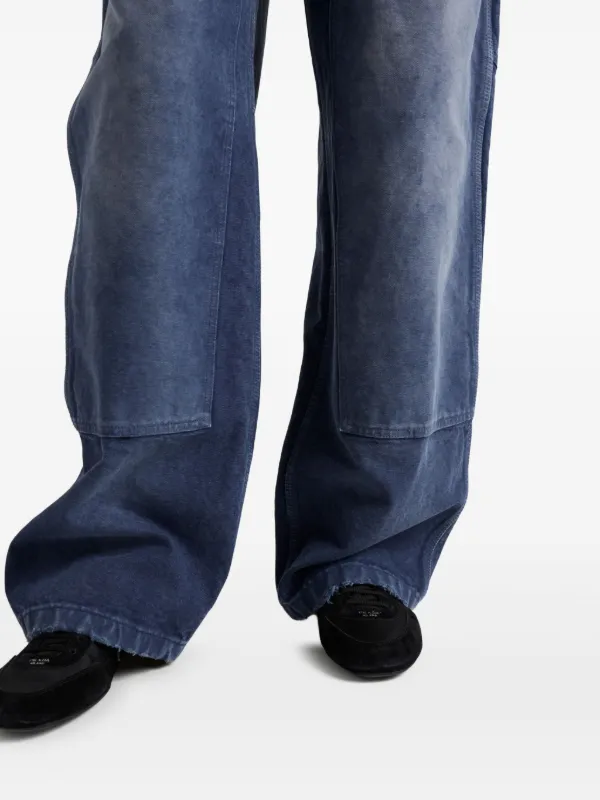 Prada Triangle-logo Cargo Trousers | Blue | FARFETCH Prada Triangle-logo Cargo Trousers | Blue | FARFETCH
