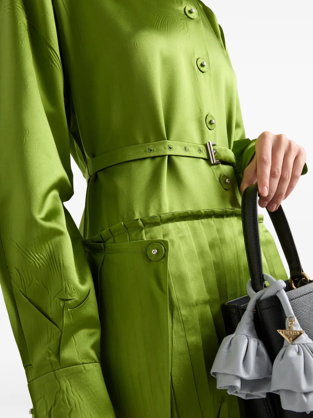 Prada Old Duchesse jurk Groen