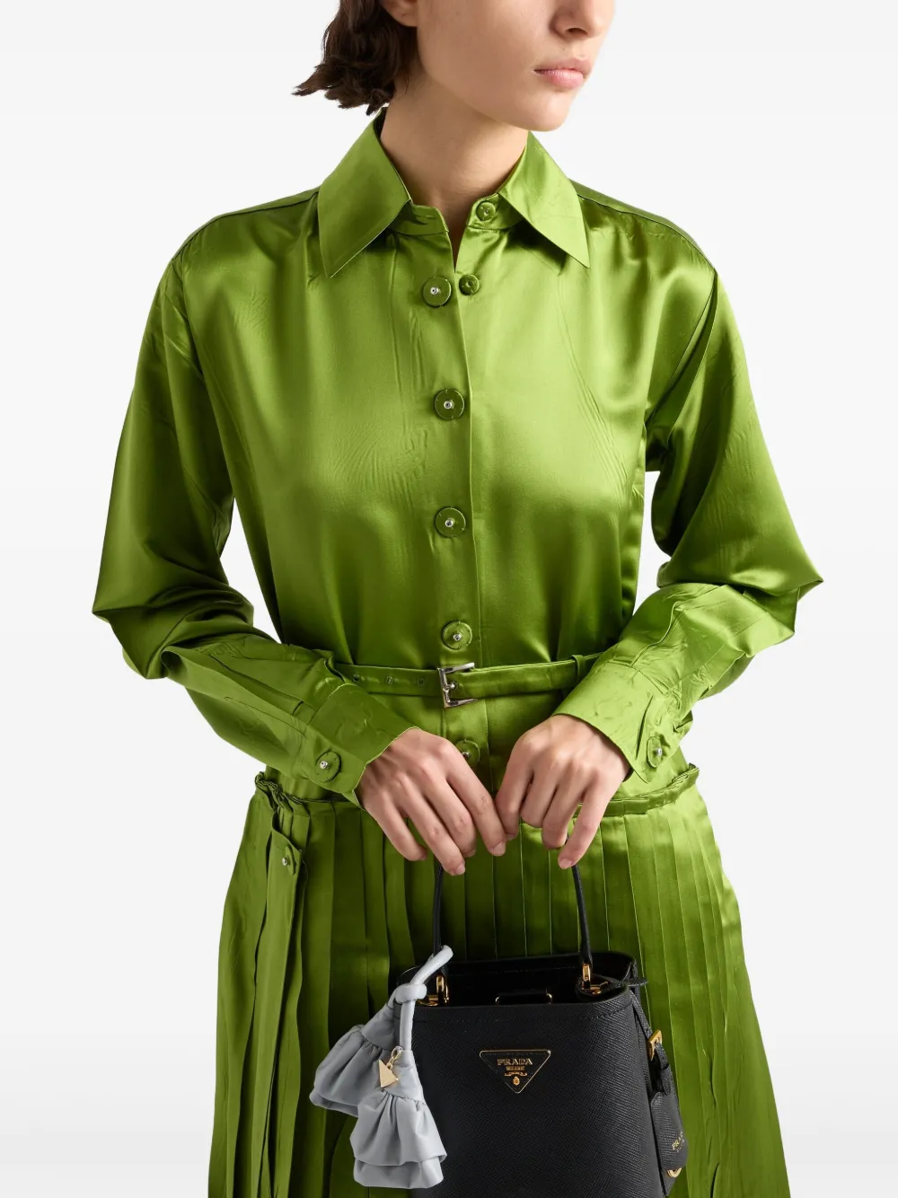 Prada Old Duchesse jurk Groen
