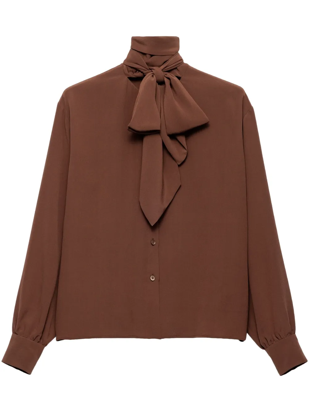 Prada Marocain shirt | Brown | Image 1