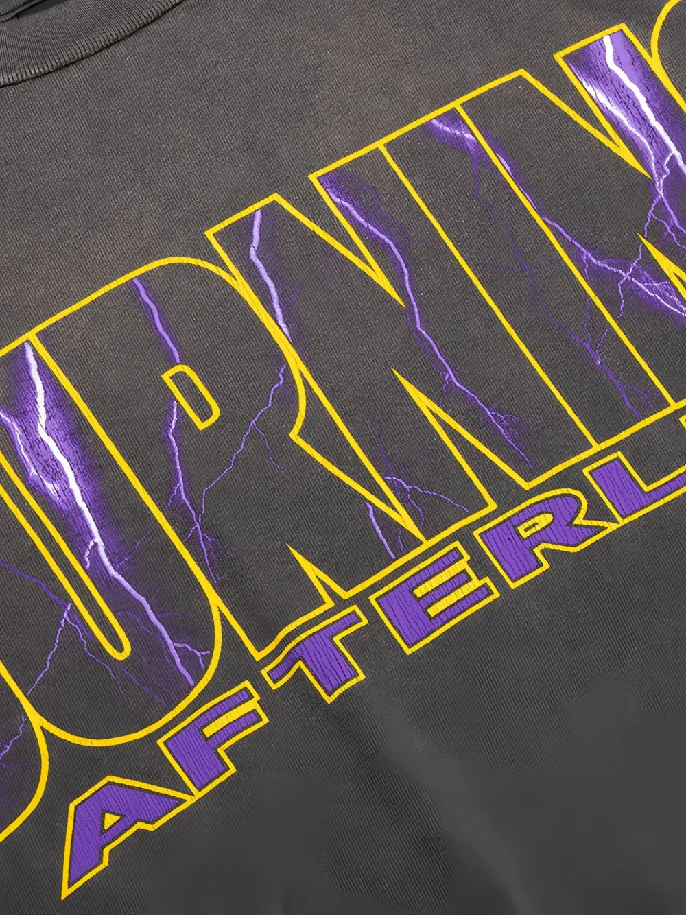 SAINT MXXXXXX T-shirt met bliksemflits en lange mouwen Zwart