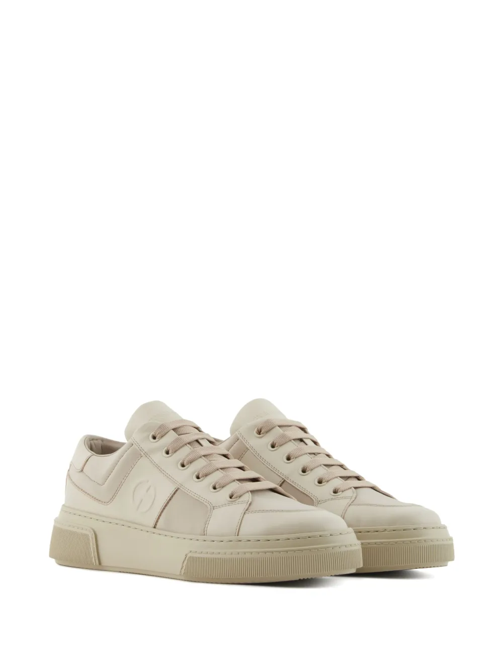 Giorgio Armani Sneakers met vlakken Beige