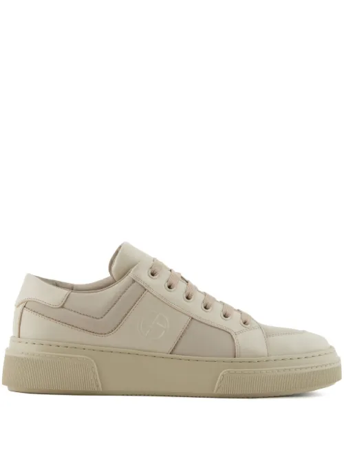 Baskets à empiècements - Giorgio Armani - Modalova