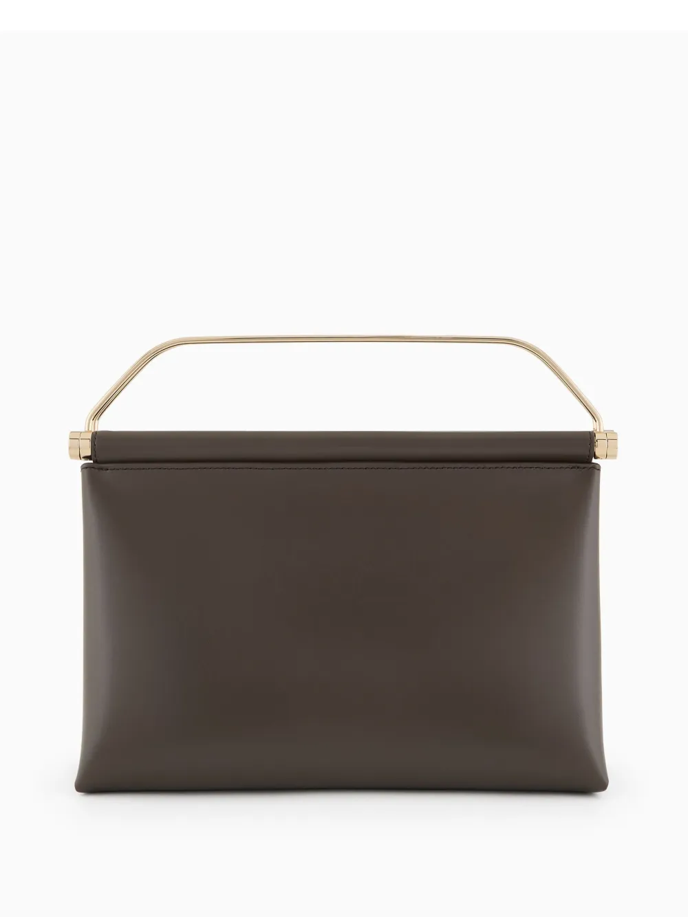 Giorgio Armani Leren shopper - Bruin