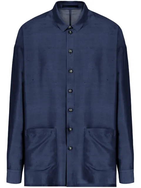 Giorgio Armani silk shirt jacket