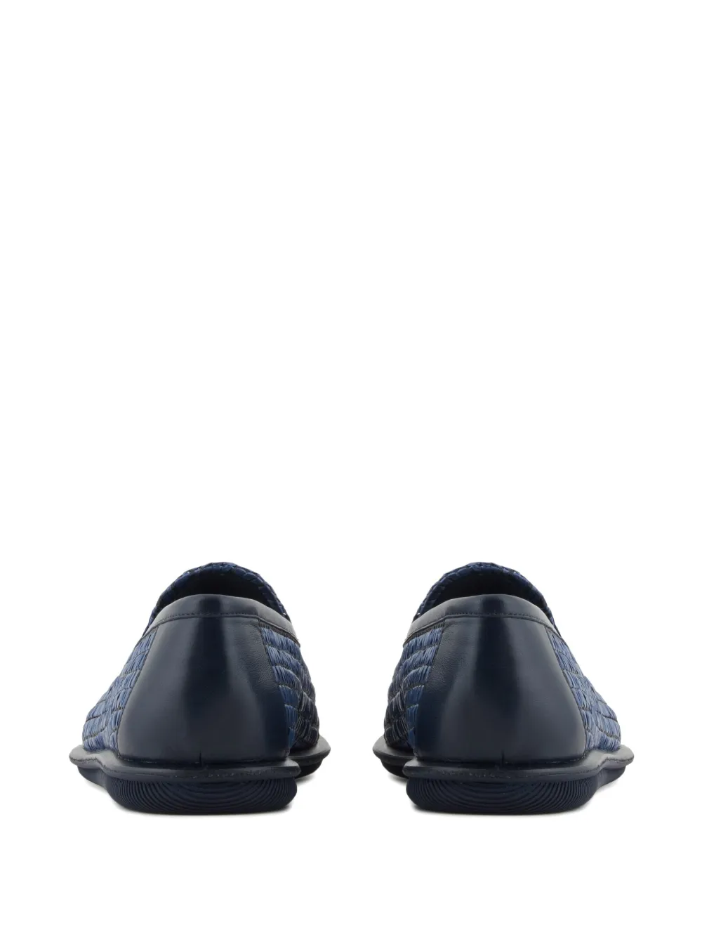 Giorgio Armani tassel-detail leather loafers Blue