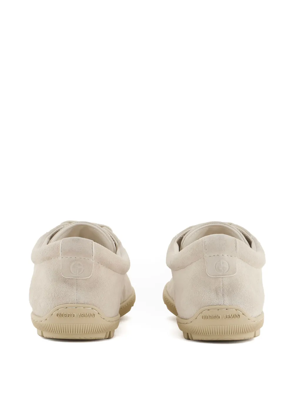 Giorgio Armani suede sneakers Neutrals