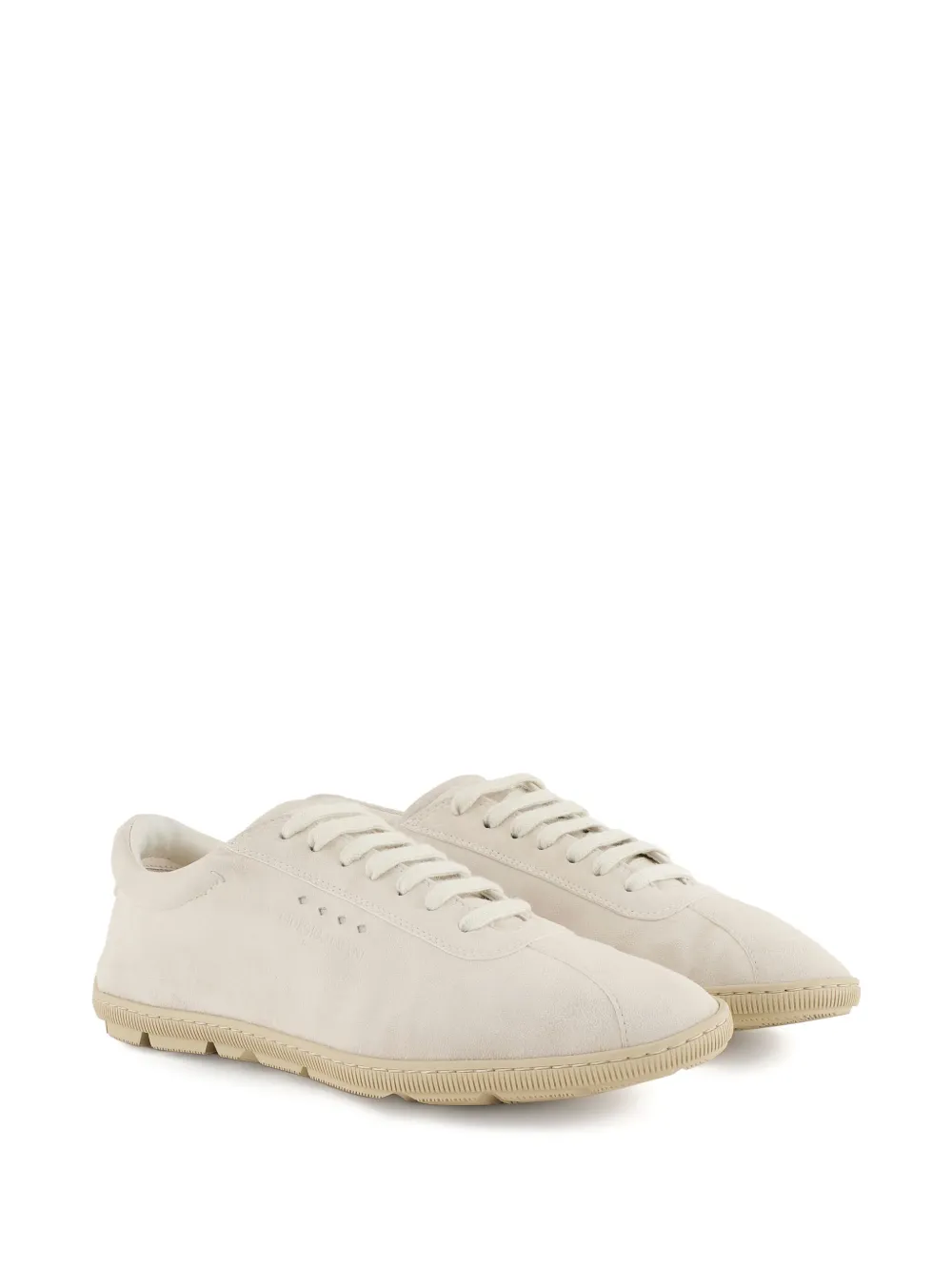 Giorgio Armani suede sneakers Neutrals