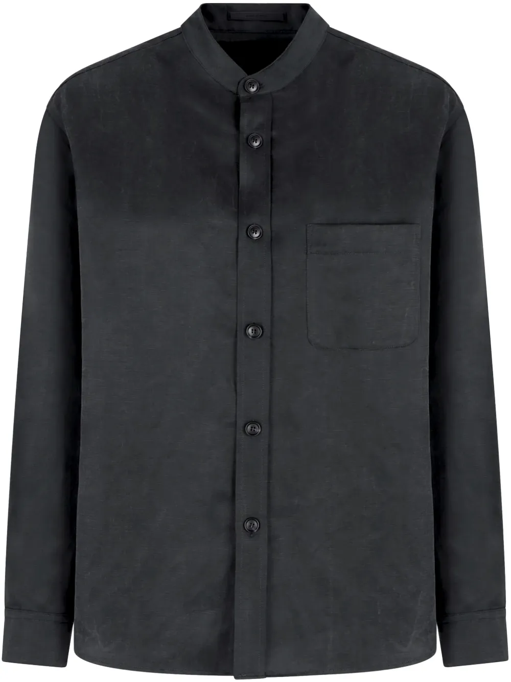 Giorgio Armani linen-blend shirt | Grey | Image 1