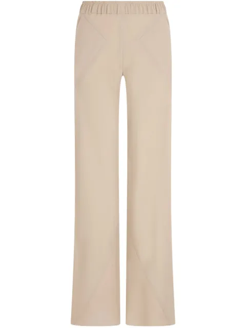 Giorgio Armani pants de seda acampanados