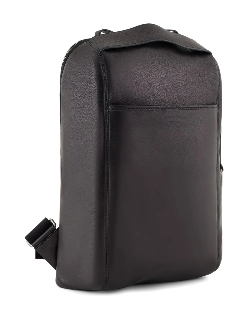 Giorgio Armani Leren rugzak Zwart