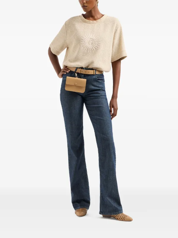 Giorgio Armani high-rise Bootcut Jeans | Blue | FARFETCH