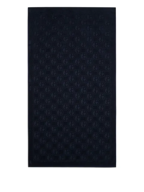 Giorgio Armani toalla de playa con logo en jacquard