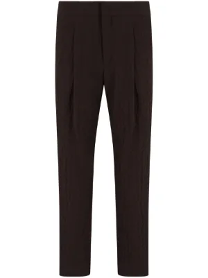 Giorgio Armani テーパードパンツ | ブラック | FARFETCH JP