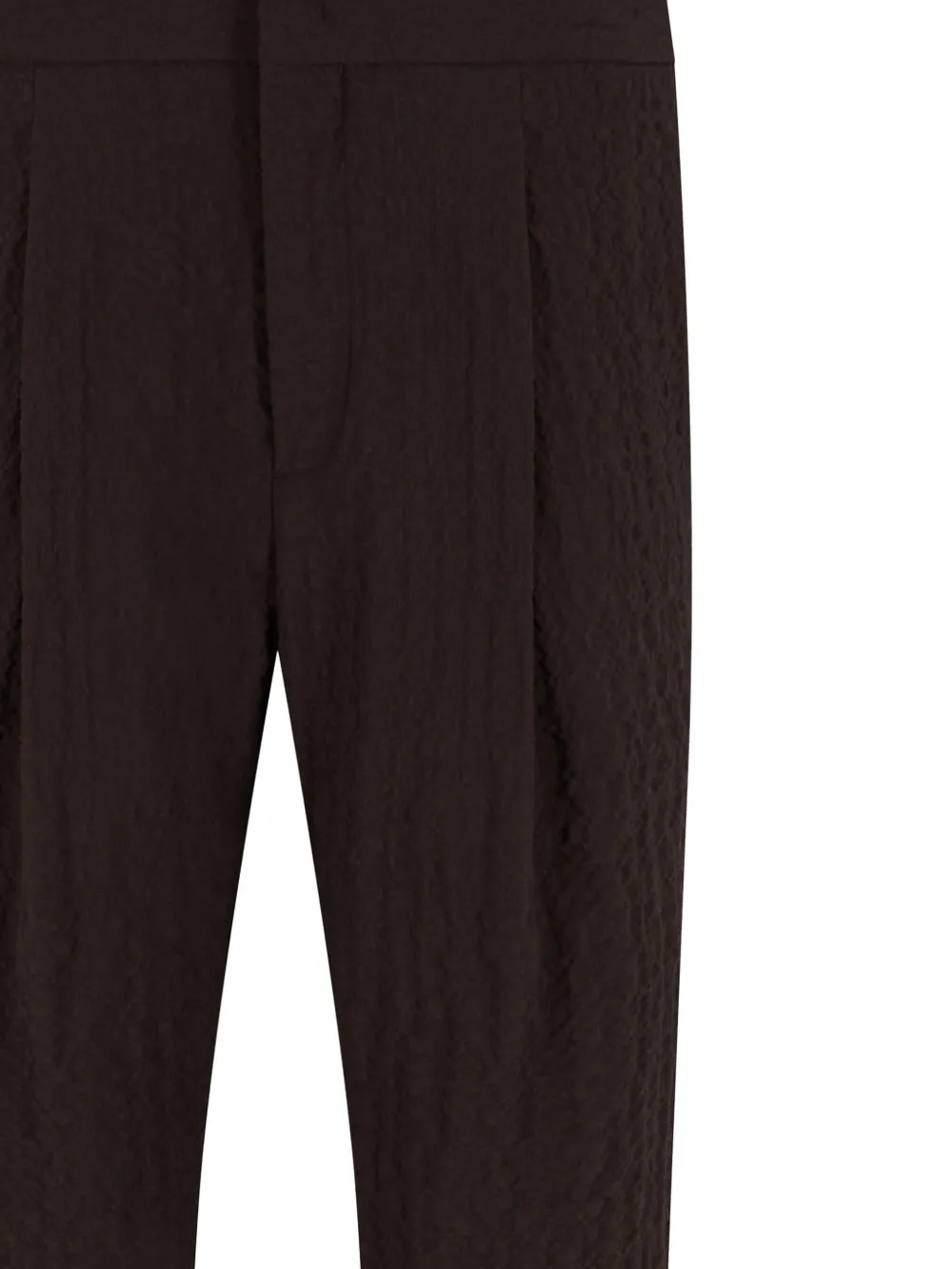 Giorgio Armani tapered trousers - Bruin