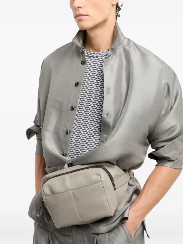 【新season】GIORGIOARMANI パターンジャカード Tシャツ Giorgio Armani パターンジャカード Tシャツ | ブルー | FARFETCH JP