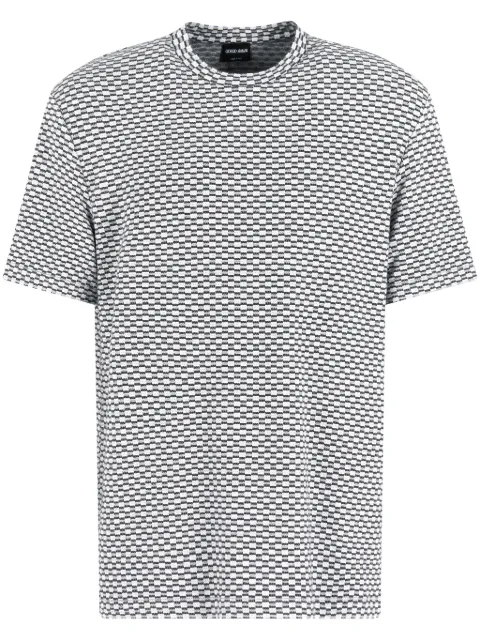 Giorgio Armani patterned-jacquard T-shirt