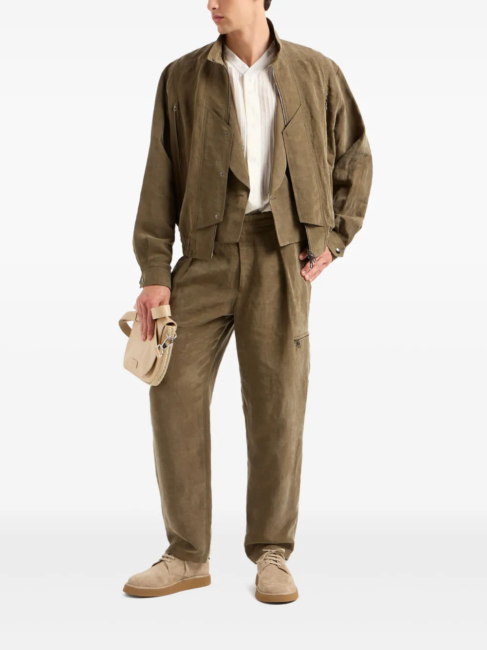 Giorgio Armani Geplooide Overhemd - Wit