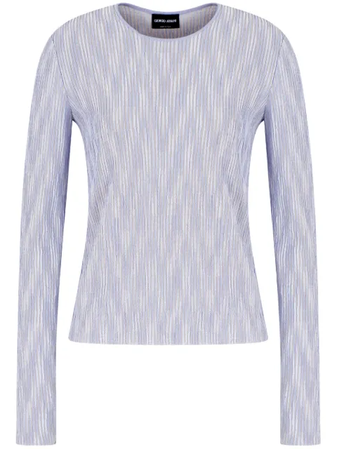 Giorgio Armani fine ribbed jersey top