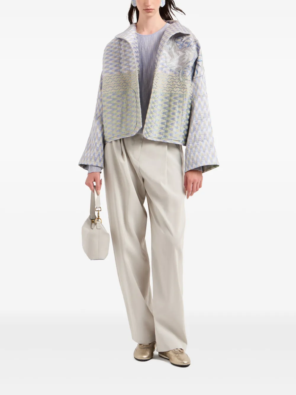 Giorgio Armani fine ribbed jersey top | T-Shirts & Jersey Shirts | Image 2