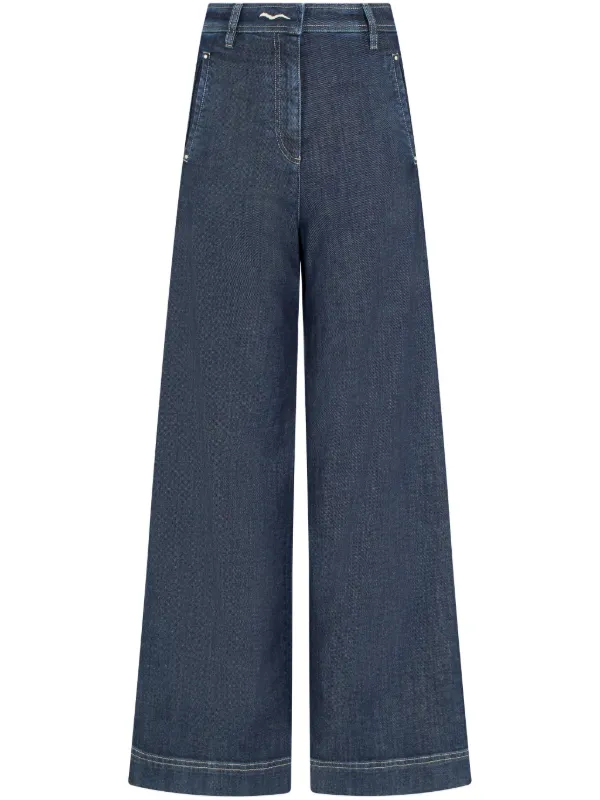 Giorgio Armani Wide-leg Jeans in Blue