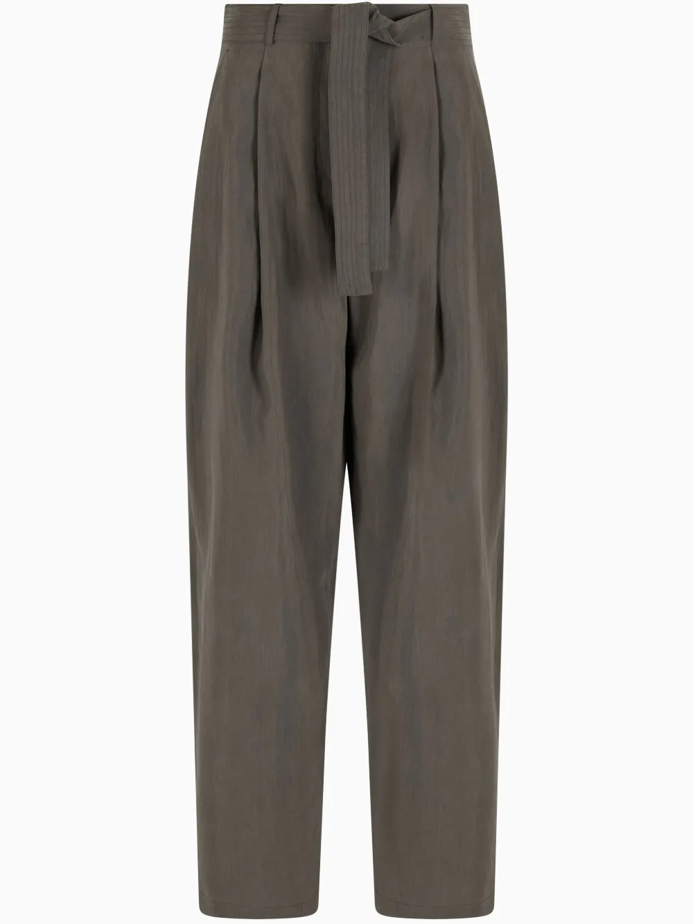 Giorgio Armani Pleat Detailing Trousers In Green