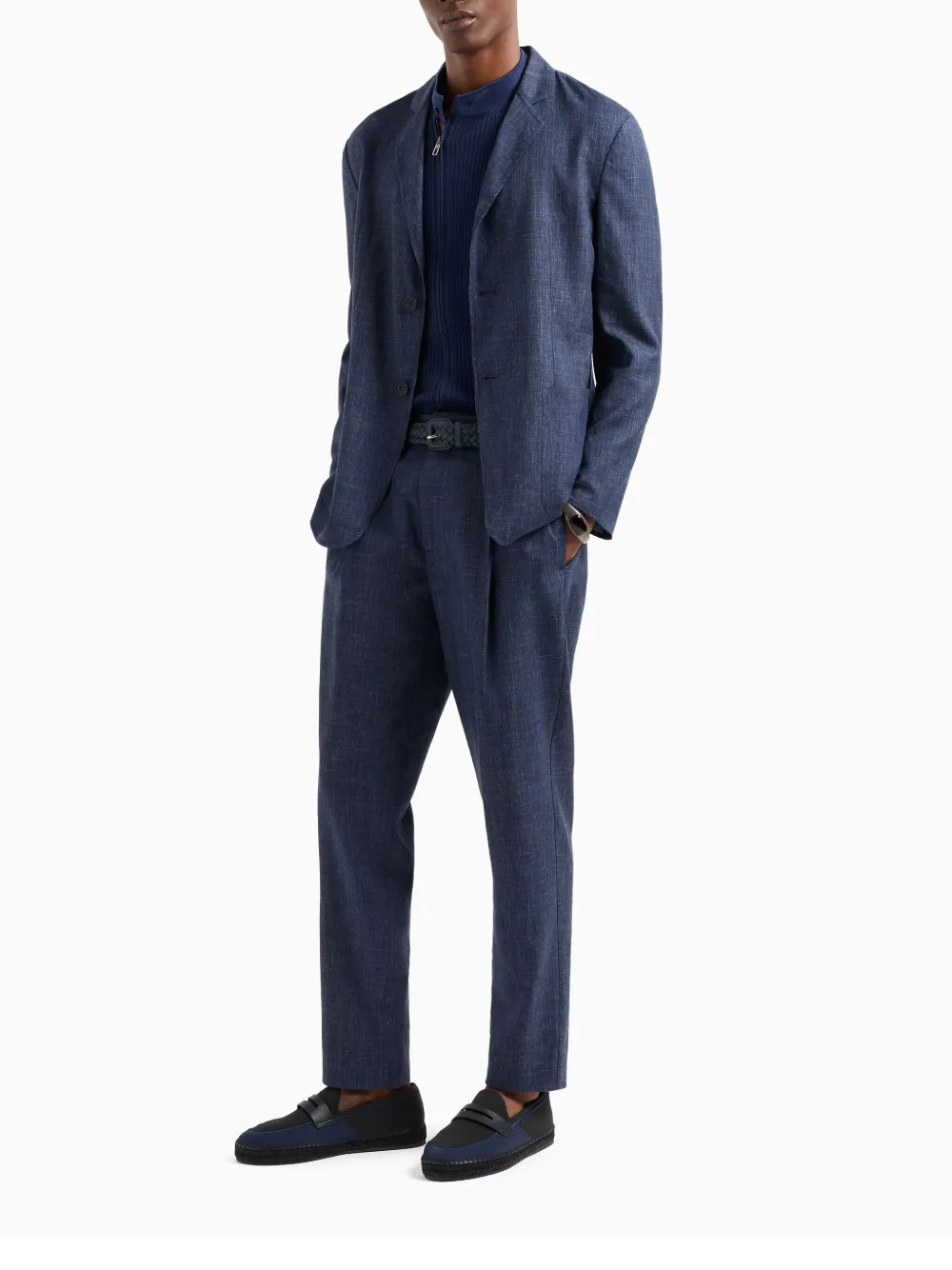 Giorgio Armani straight-leg trousers - Blauw