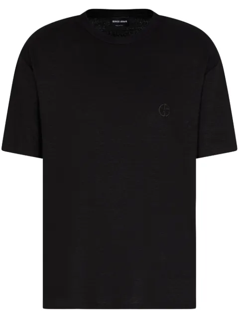 Giorgio Armani playera con logo bordado