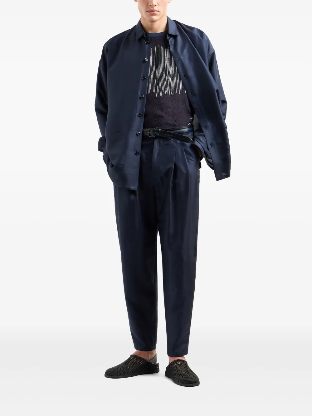 giorgioarmani Giorgio Armani Zijden broek - Blauw