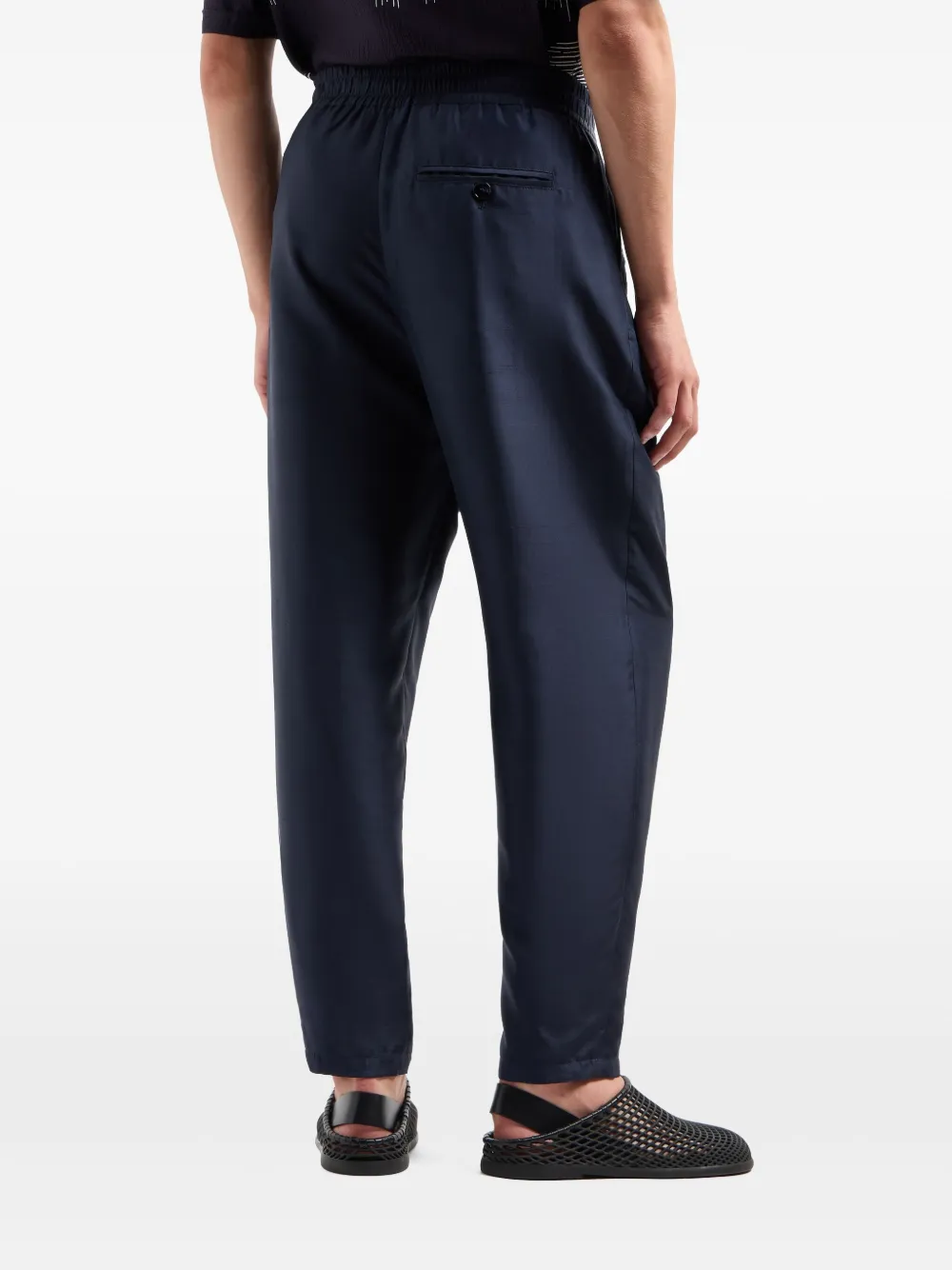 Giorgio Armani Zijden broek Blauw