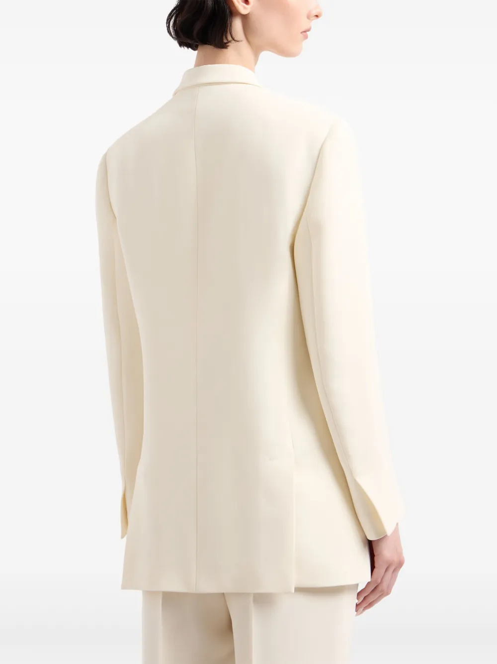 Giorgio Armani Blazer met sjaalrevers Wit