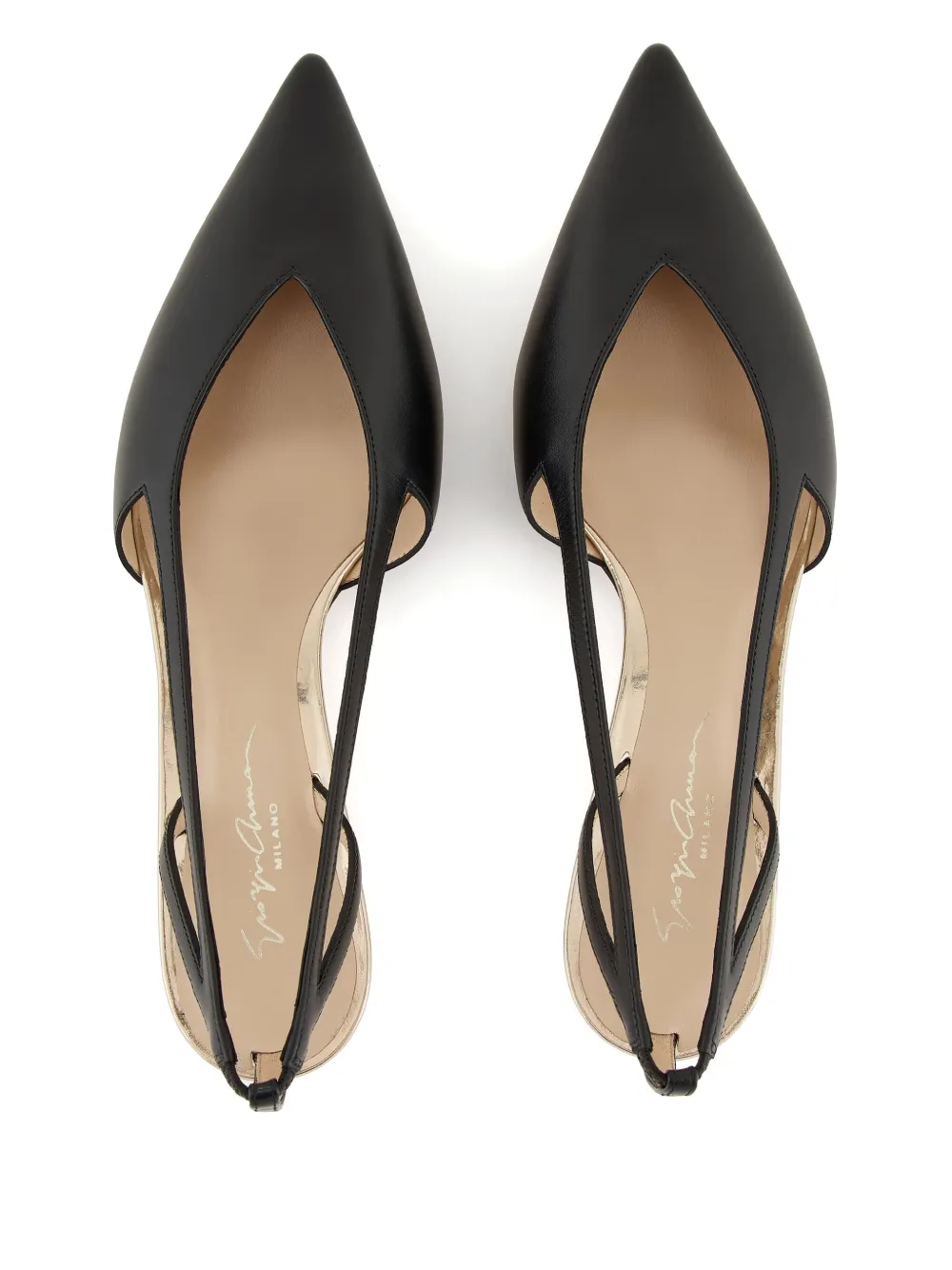 Giorgio Armani 35mm leather pumps Black