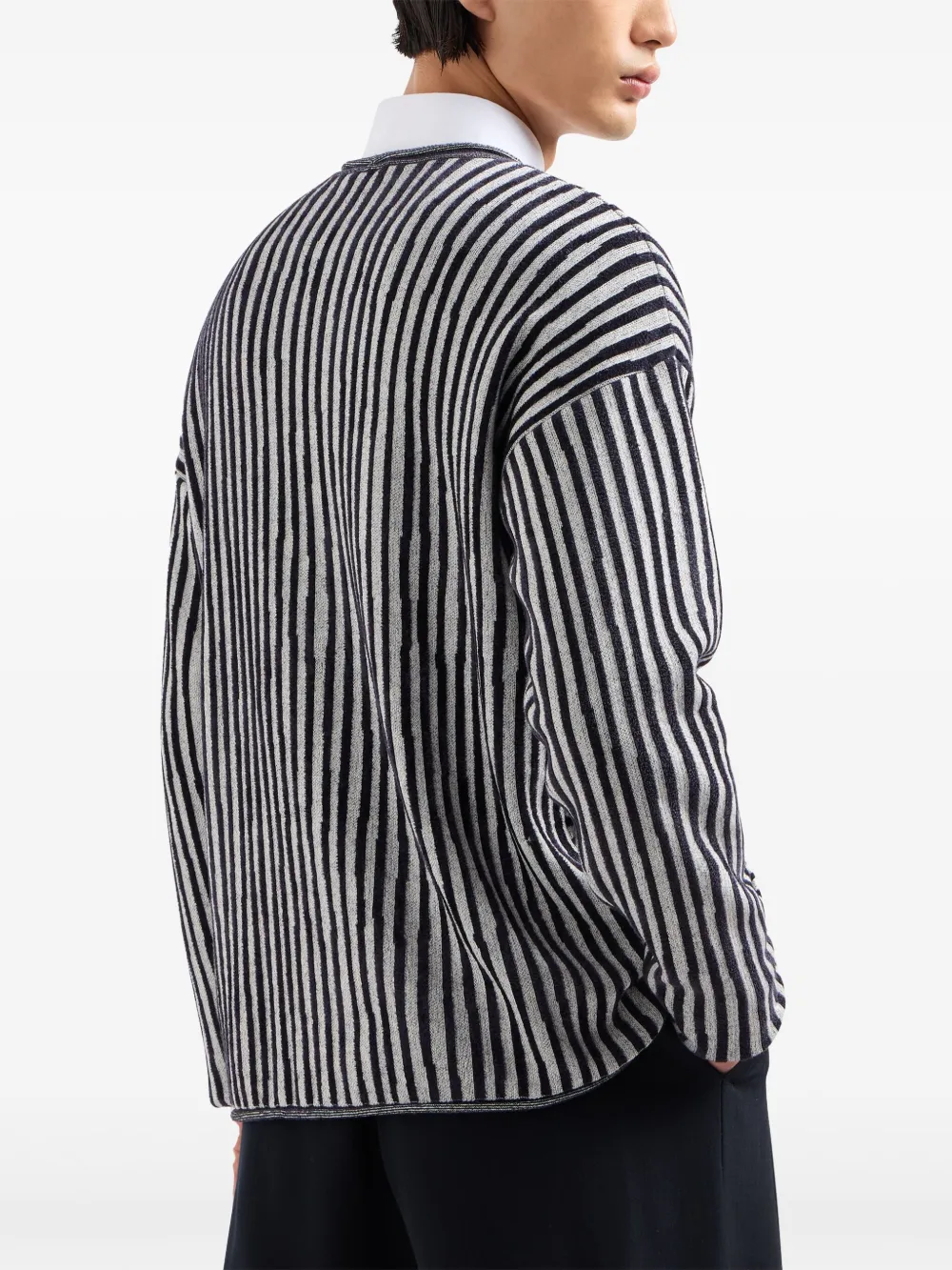 Giorgio Armani Gestreepte trui Blauw