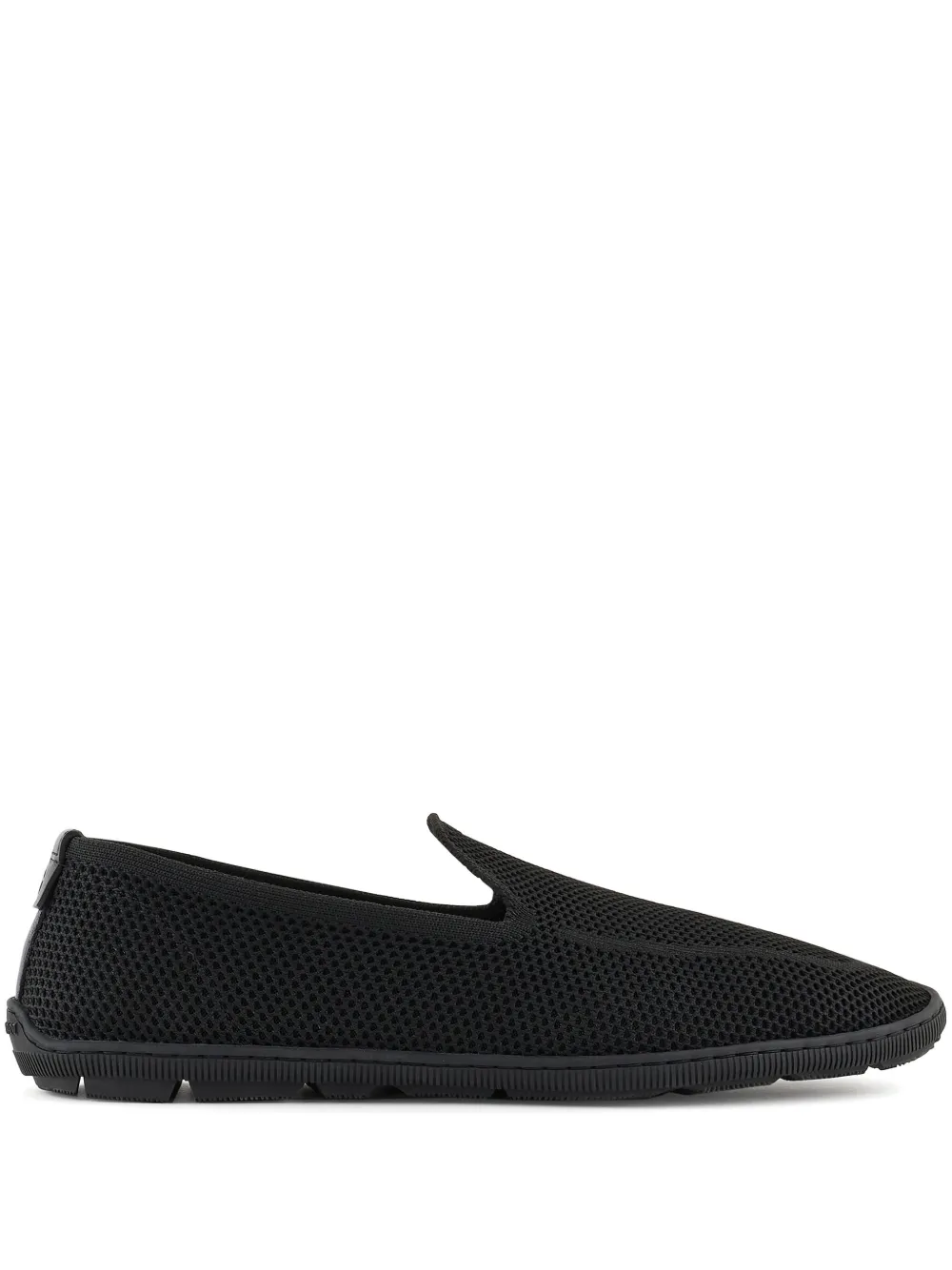 Giorgio Armani mesh loafers Black