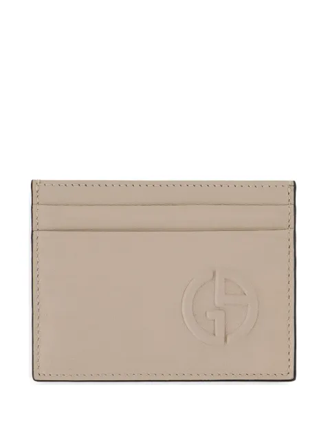 Giorgio Armani leather keychain and wallet