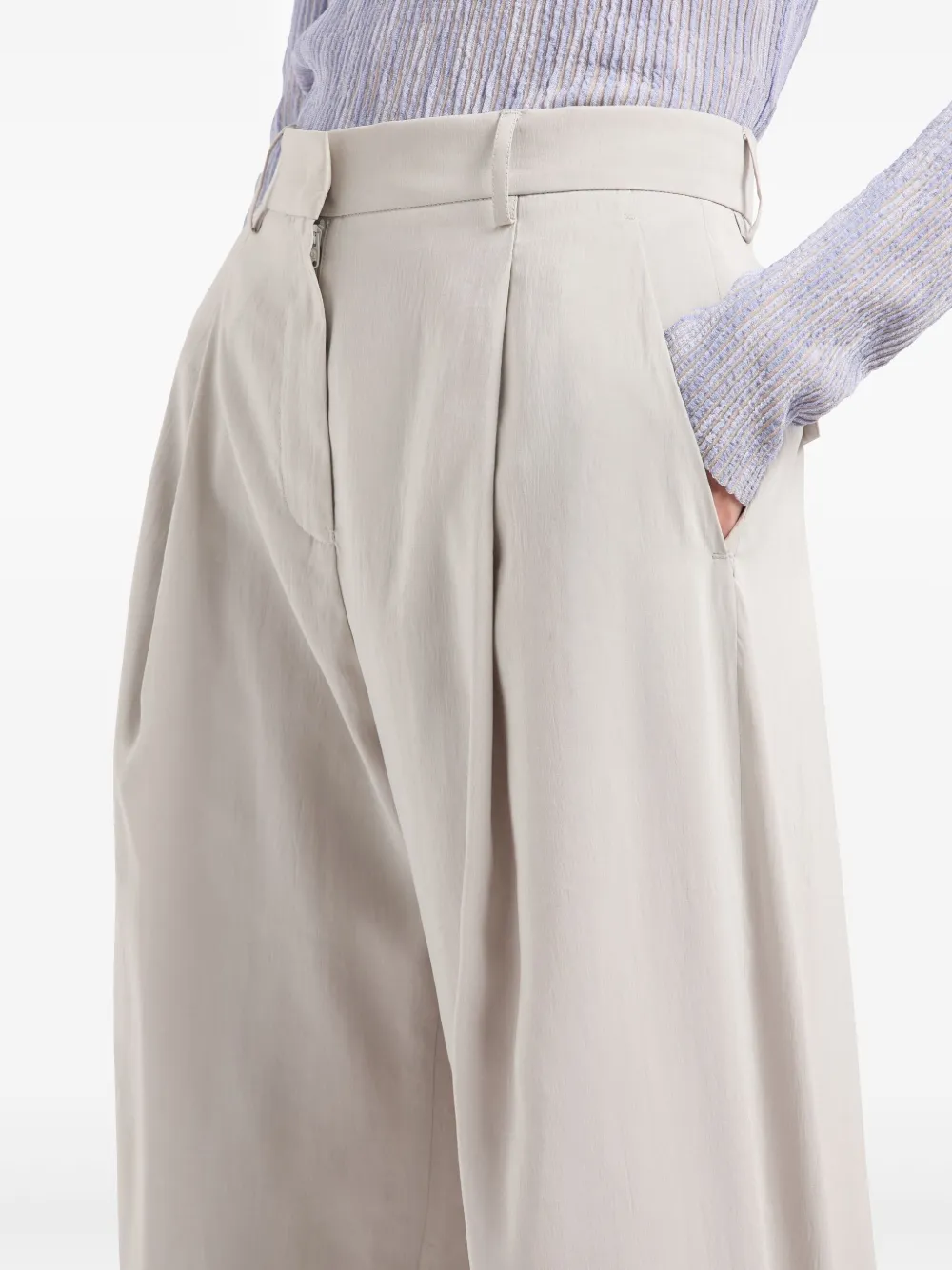 Giorgio Armani Geplooide pantalon Grijs