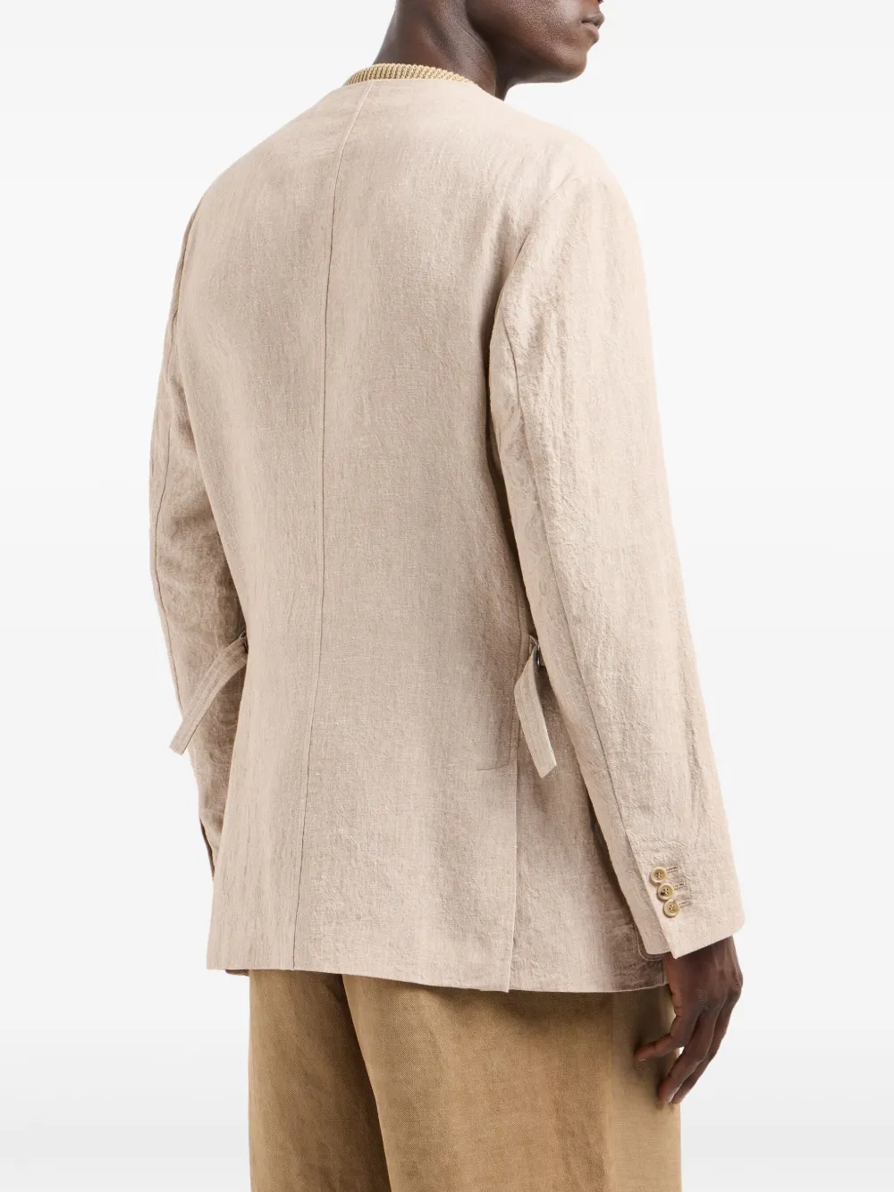 Giorgio Armani Linnen blazer Beige