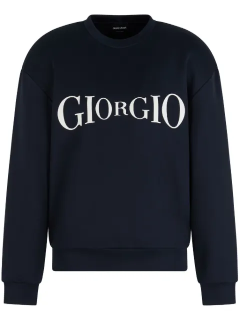 Giorgio Armani sudadera con logo estampado