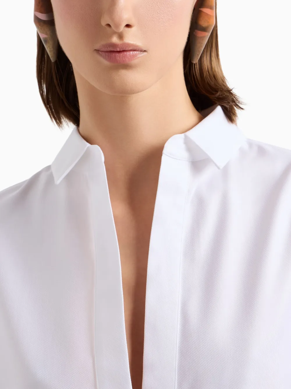 Giorgio Armani Uitgesneden blouse Wit