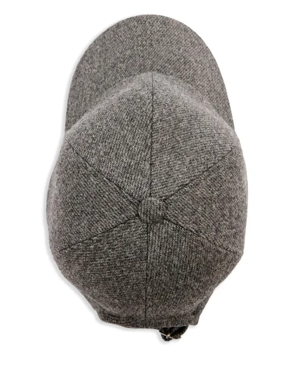 Isabel Marant Charcoal Cap Tyron Cap Woman black and ecru | ISABEL MARANT Official  main image 3