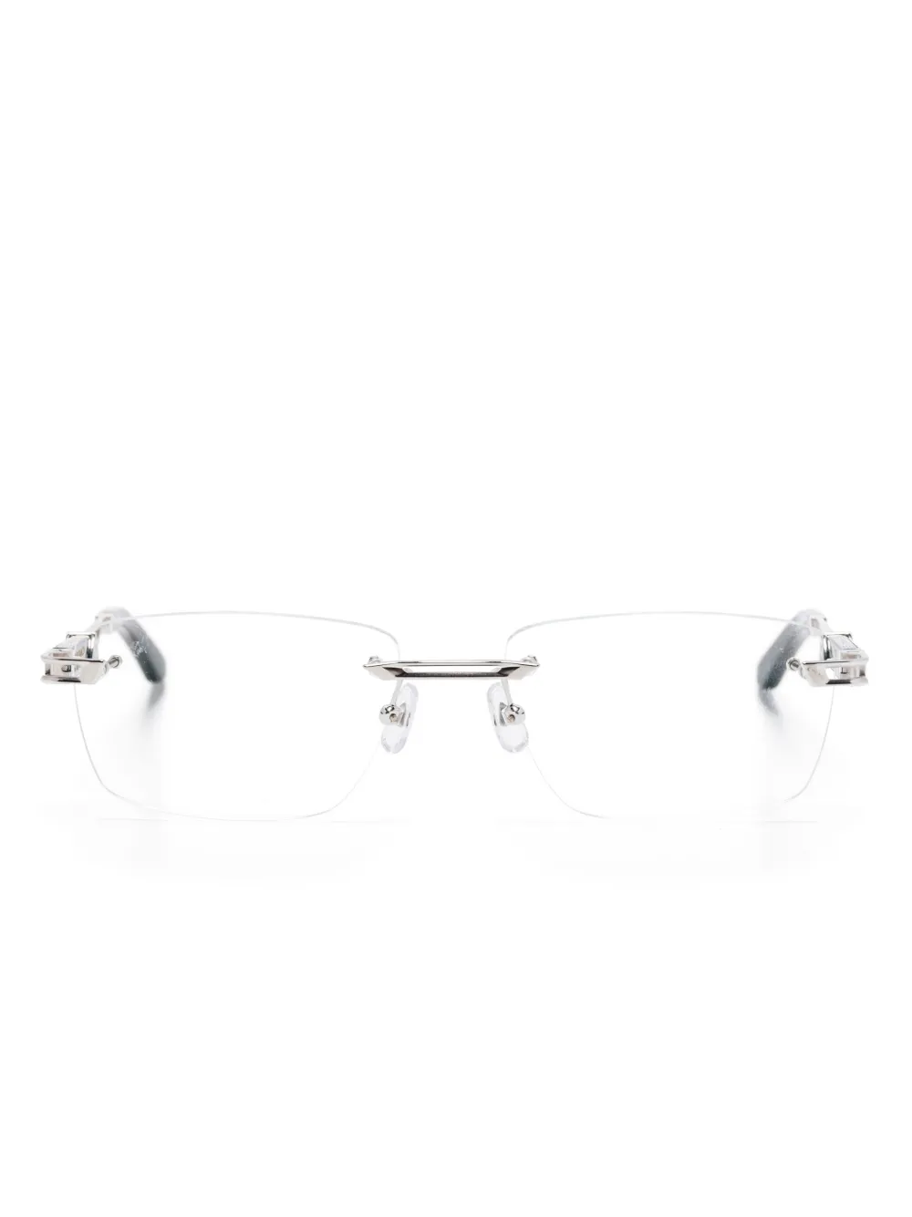 Maybach eyewear rectangle-frame glasses | Silver | Image 1