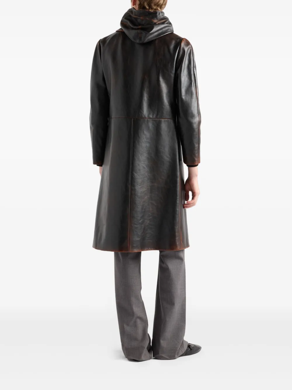 Prada Jas van nappa leer Zwart