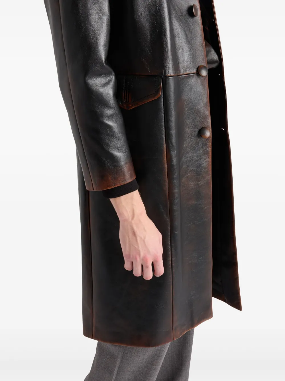 Prada Jas van nappa leer Zwart