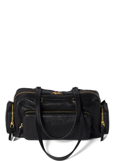 Miu Miu sac en cuir - Noir - Miu Miu - Modalova