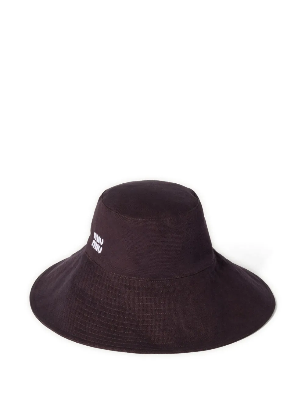 Miu Miu Denim Bucket Hat In Purple
